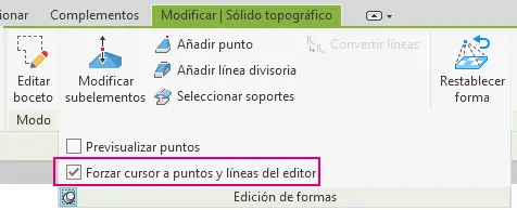 Cursor constraint improvements in Revit 2025