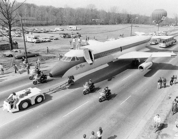 Elvis Presley's Lisa Marie private jet.