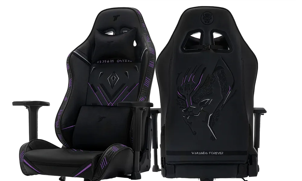 Ergonomic design with lumbar and shoulder support.