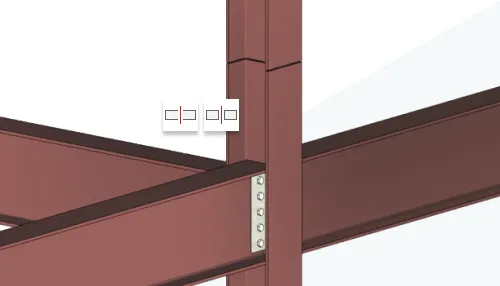 Función dividir en estructura metálica de Revit 2025