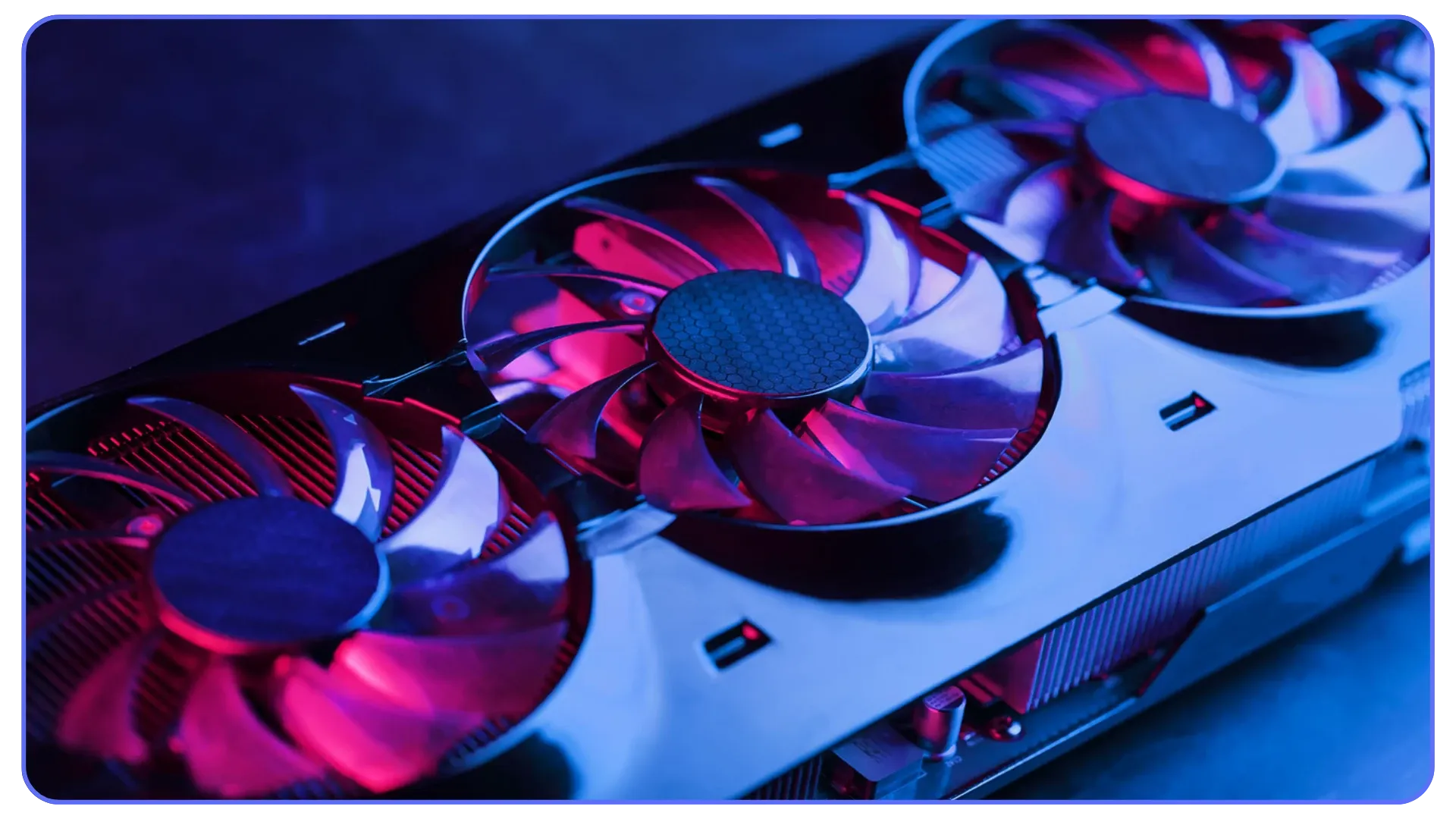 High-end RTX GPU with triple cooling fans, used for rendering workflows like Enscape and Twinmotion.