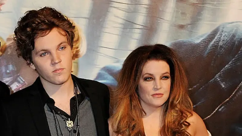 Lisa Marie Presley and her son Benjamin Keough.