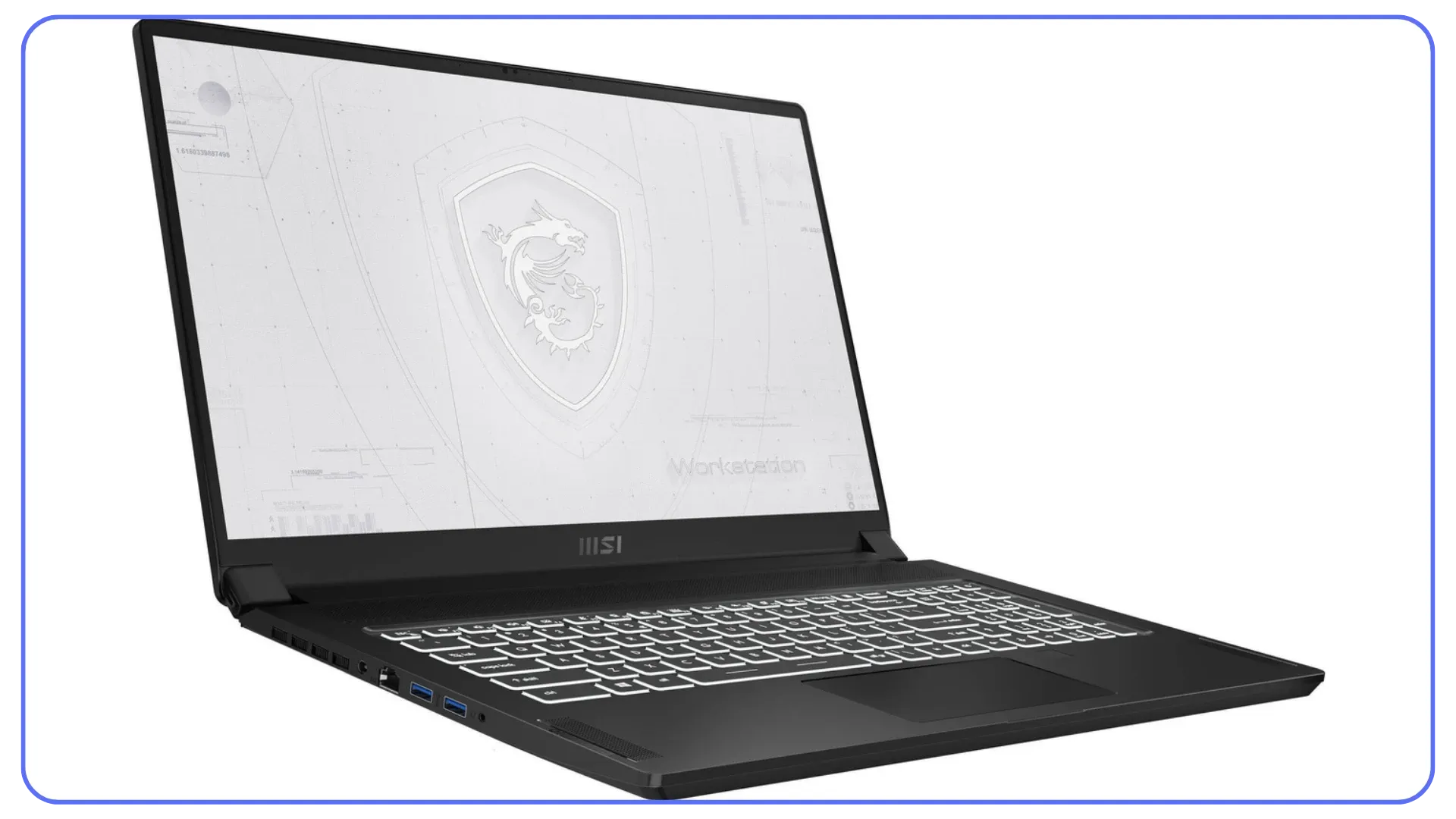 MSI workstation laptop designed for high-performance CAD, BIM modeling, and Revit workloads.