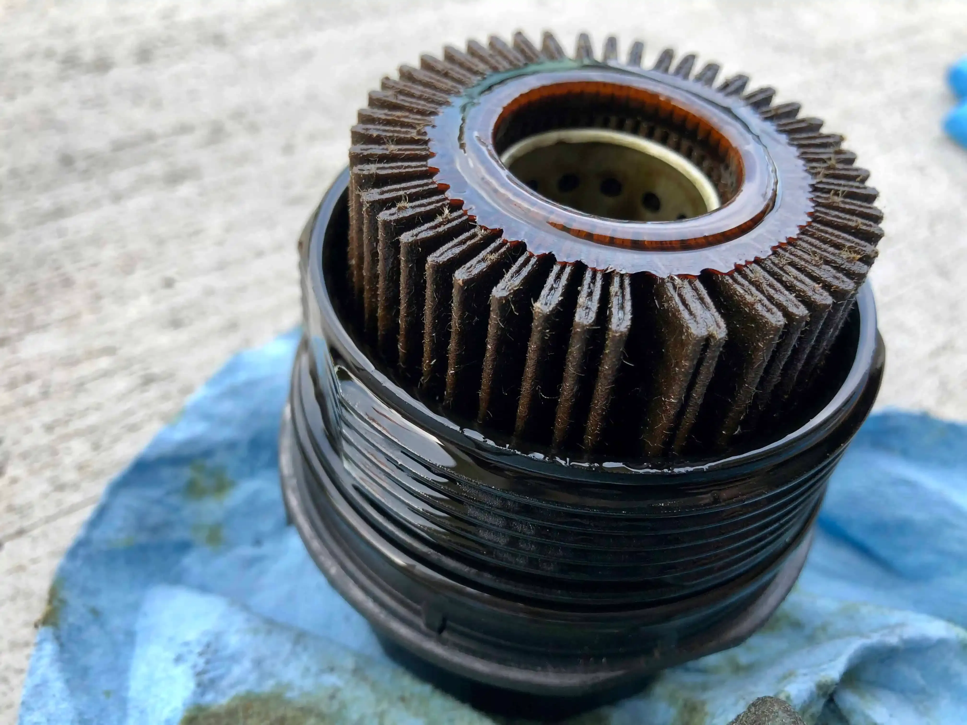 New Prius oil filter components