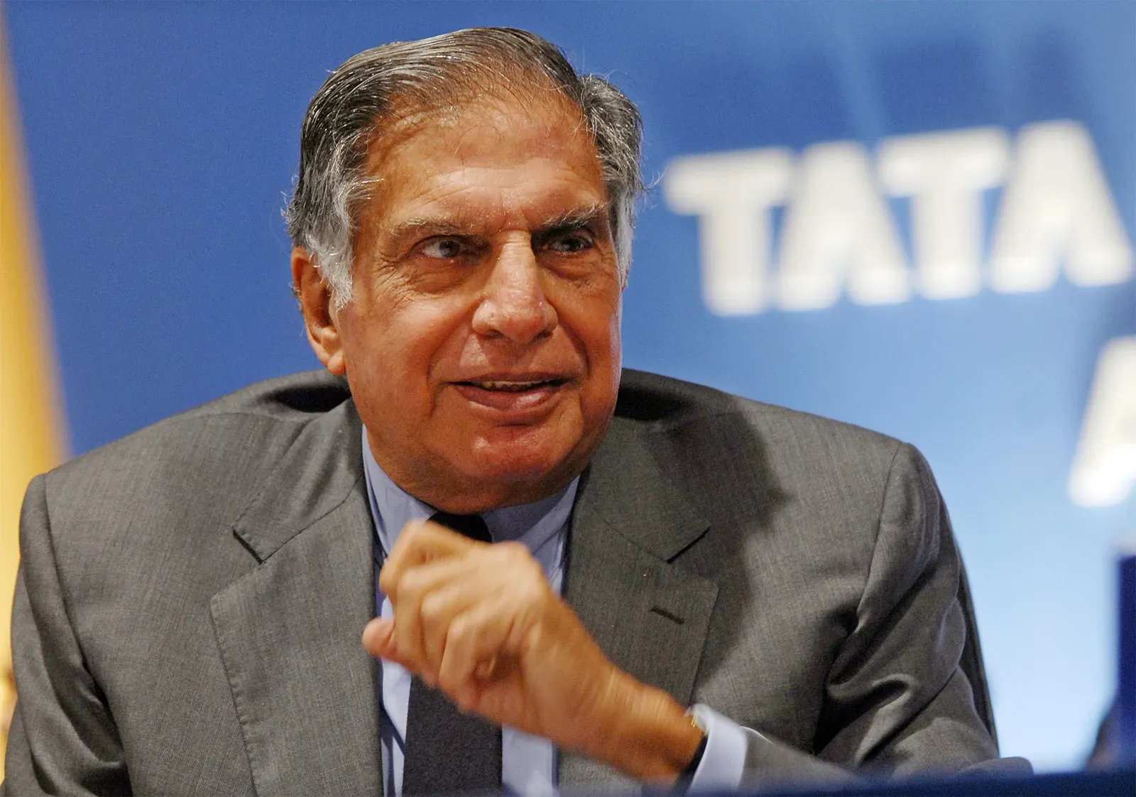 Ratan Tata at a Tata meeting