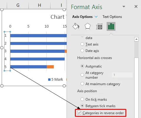 Reversing the Y-axis categories
