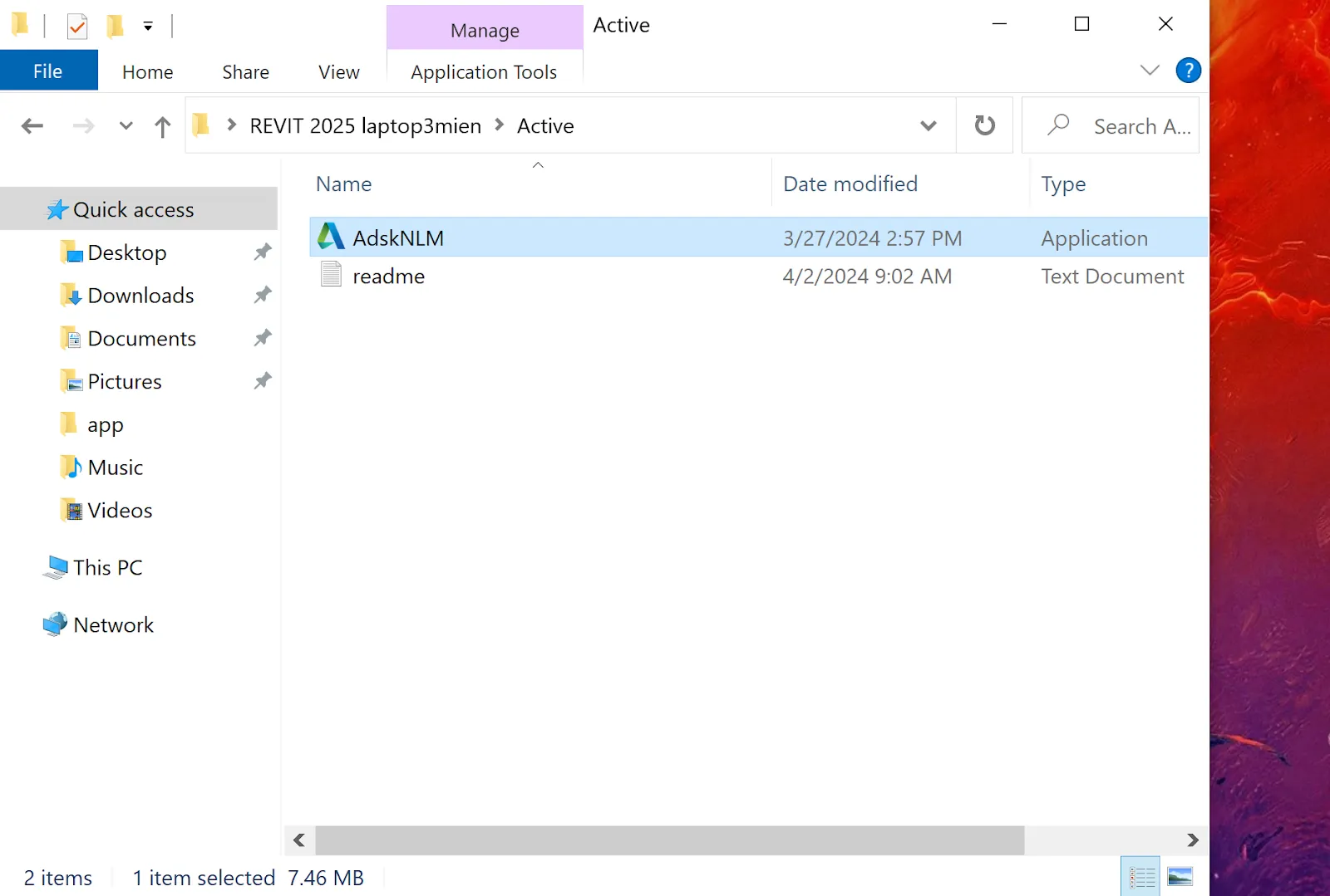 Run activation file