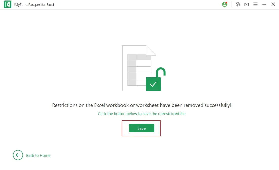 Save Excel File