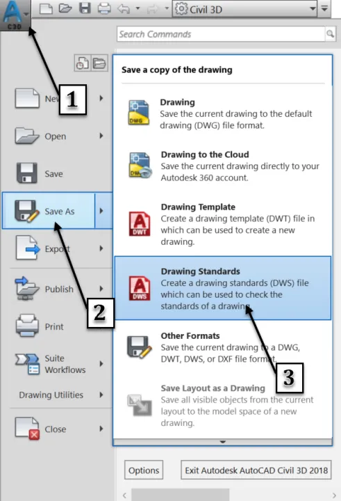 Saving Civil 3D Templates