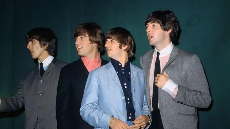 The Beatles on their first trip to the United States, 1964