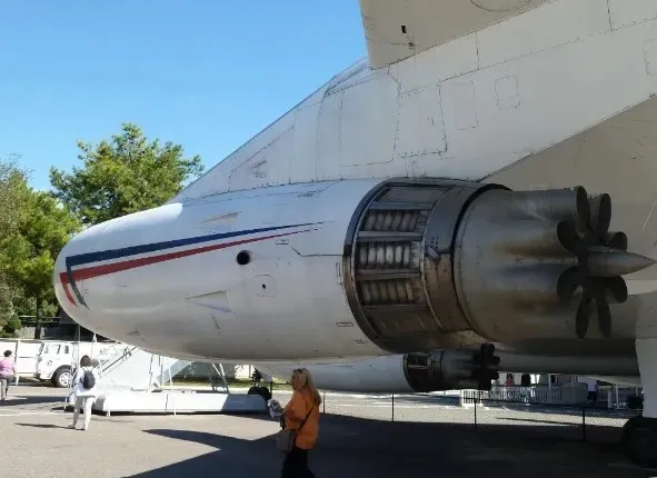 The engines of the Lisa Marie jet, CJ805 models.