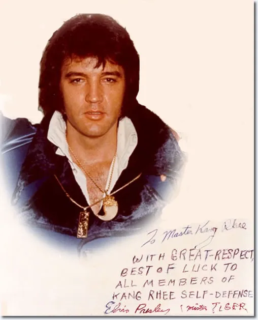 To Master Kang Rhee with great respect - Elvis Presley