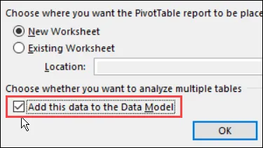 Add data to the Data Model