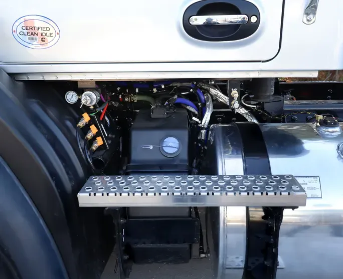 The DC64 is designed for ease of maintenance, with features like centralized air tank drains.