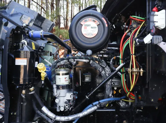 Under-hood service lights and accessible fluid checks are among the practical design features.