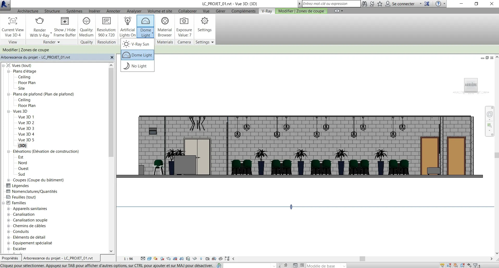 V-Ray for Revit Atmosphere and Artificial Light Settings