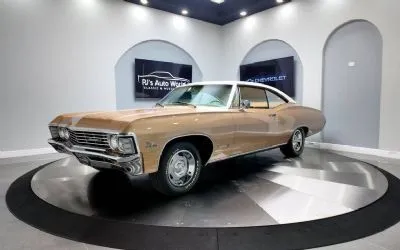 1967 Chevrolet Impala SS in gold finish, a survivor example with documented original miles