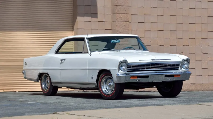 Side profile of the 1966 Chevrolet Nova SS highlighting its compact and sporty design