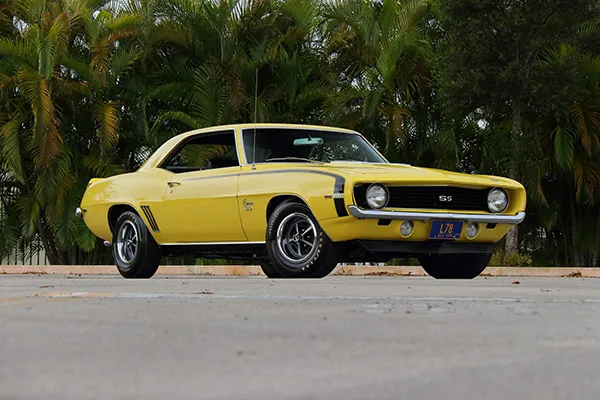 Action shot of the 1969 Chevrolet Camaro SS 396