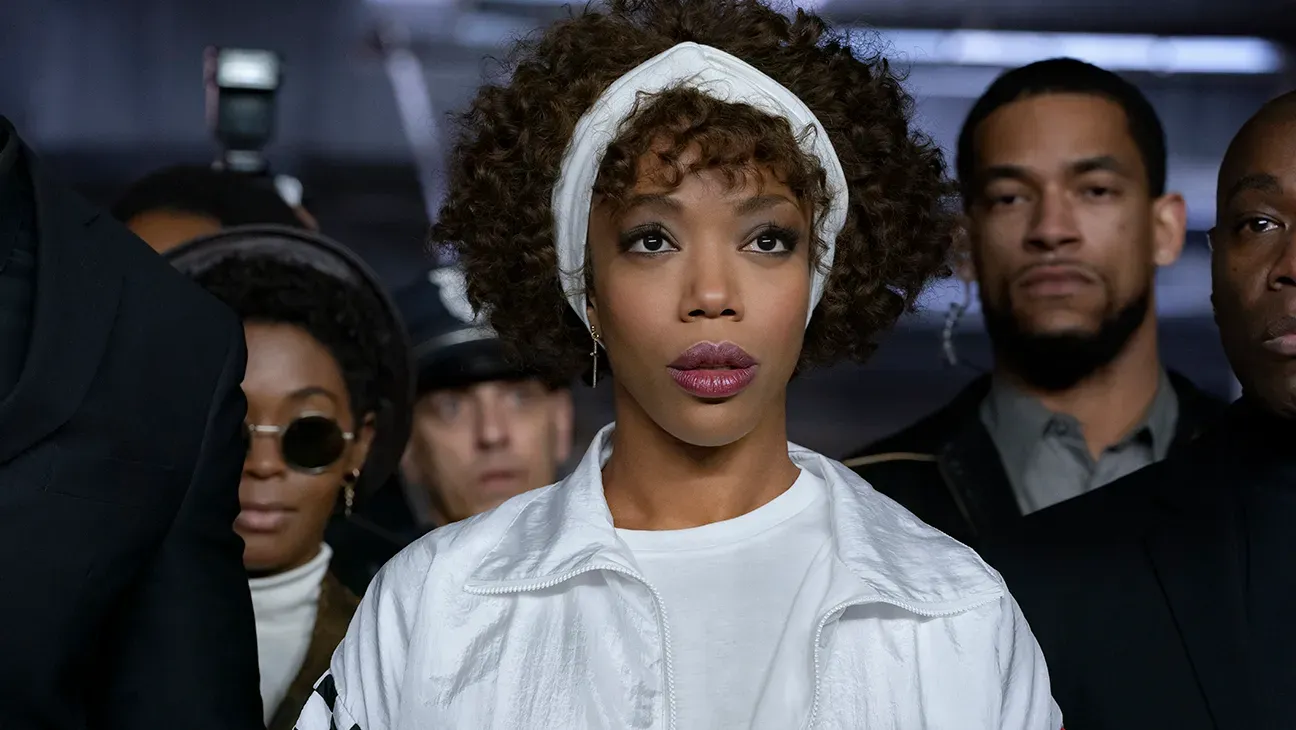 Naomi Ackie as Whitney Houston in I Wanna Dance With Somebody