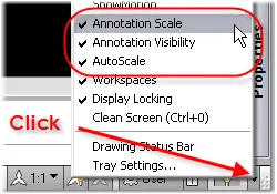 Accessing AutoCAD's Annotation controls