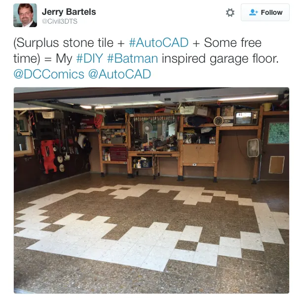 Conceptual design for a Batman-inspired garage