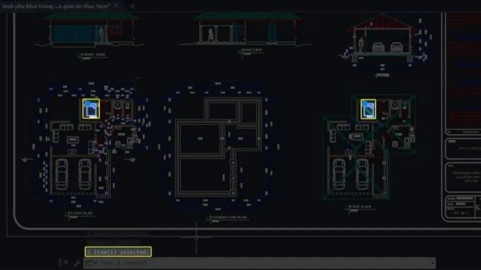 Complete block identification process