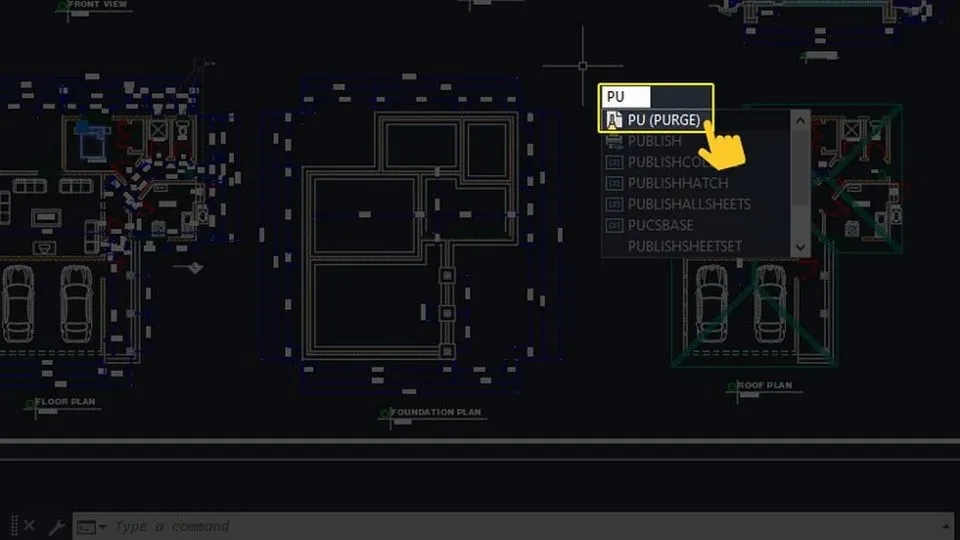 Opening the Purge dialog box