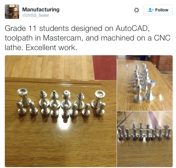 An intricately designed chess set created using CAD software
