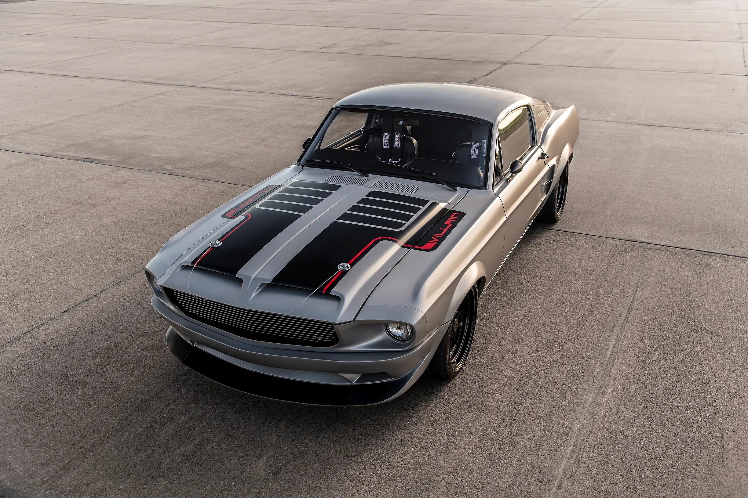 The Detroit Speed suspension and Wilwood braking system on the Mustang Villain