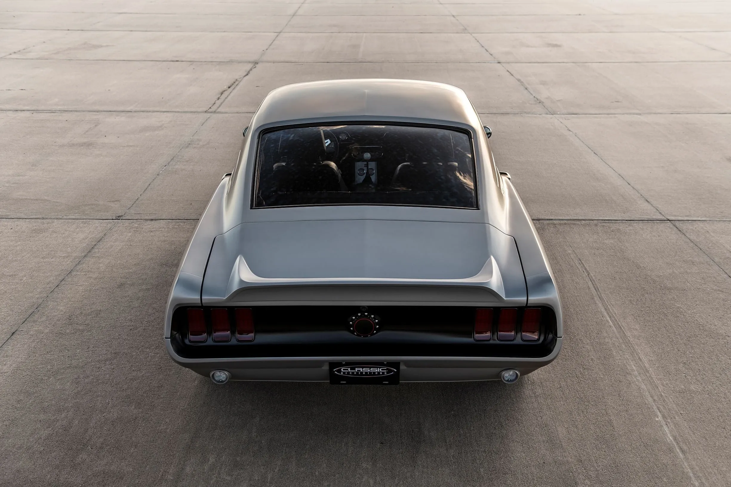 The supercharged Ford 5.0-liter Coyote V8 engine bay of the Mustang Villain