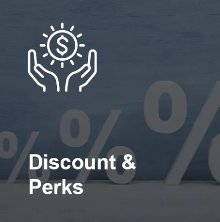 Icon representing employee discounts and perks programs