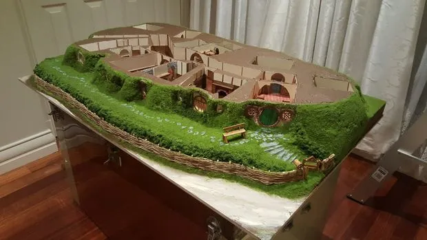 A detailed design for a hobbit hole, inspired by popular fantasy literature