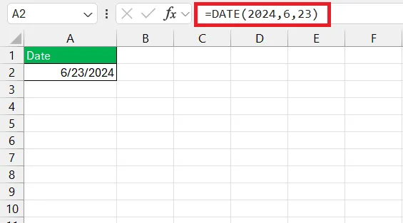 DATE function used with WEEKDAY for reliable date entry
