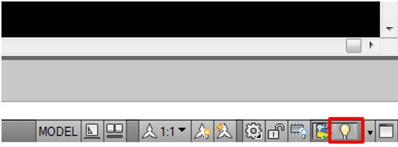 Isolate button showing yellow bulb, indicating no active isolation