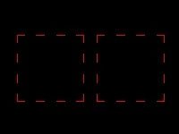 Final drawing showing objects now matching the properties of the source object