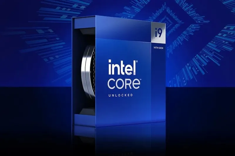 Intel Core i9-14900HX processor architecture diagram showcasing its 24 cores and high clock speeds