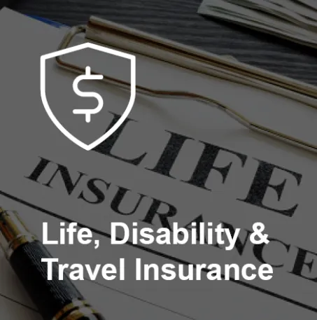 Icon representing life and disability insurance protection