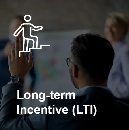 Icon representing long-term incentives and bonus programs