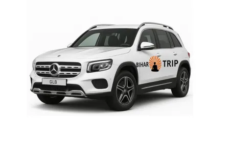 The rear view of a Mercedes-Benz GLB luxury SUV, highlighting its boxy design and premium detailing