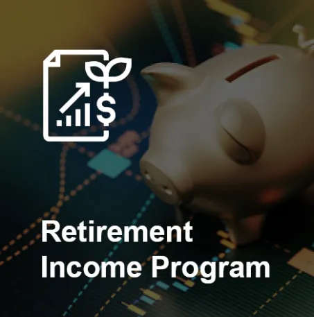 Icon representing retirement plans and future financial security
