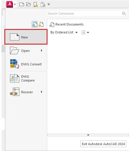 1. Open AutoCAD and Create a New Drawing