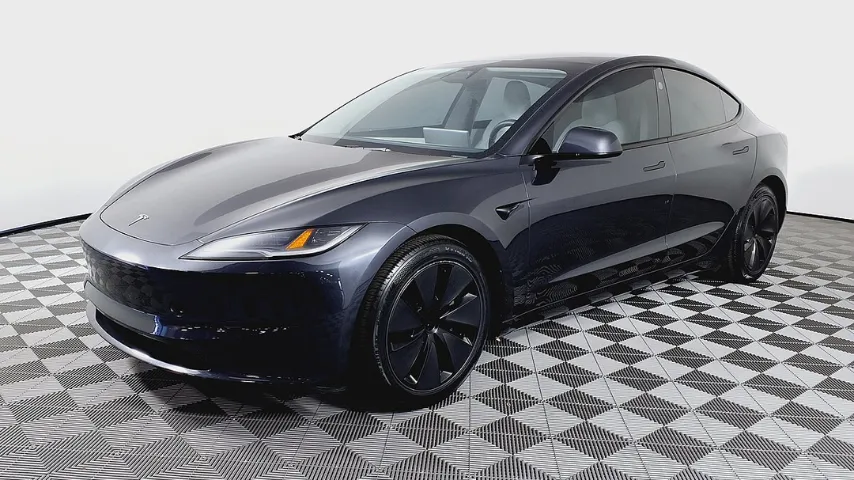 Tesla Model 3 Long Range photographed in Tempe, Arizona, showing its compact sedan proportions