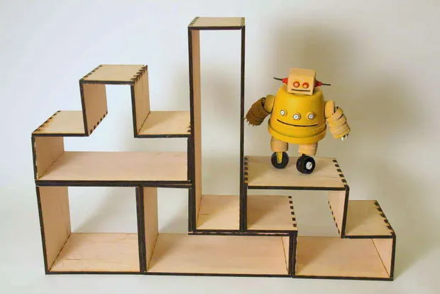 A Tetris-inspired bookshelf design