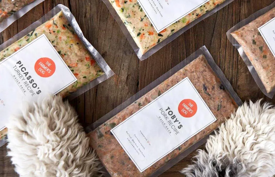 The Farmer's Dog food portioned into a bowl, ready to serve