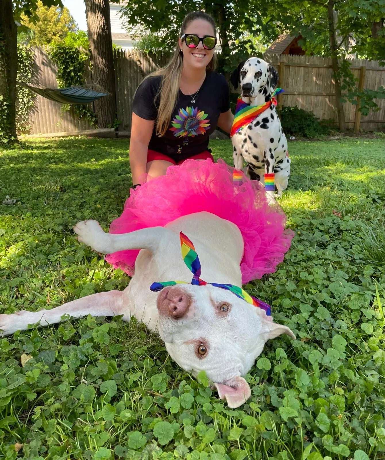 Tara Cantelmo, founder of Long Island Pet Nanny, with one of her beloved pet clients