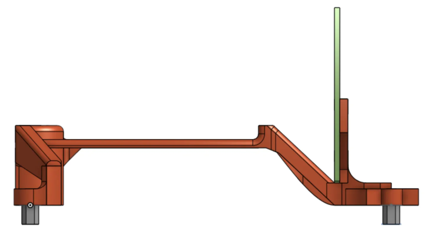 Low-profile fillets and chamfers reduce airflow obstruction