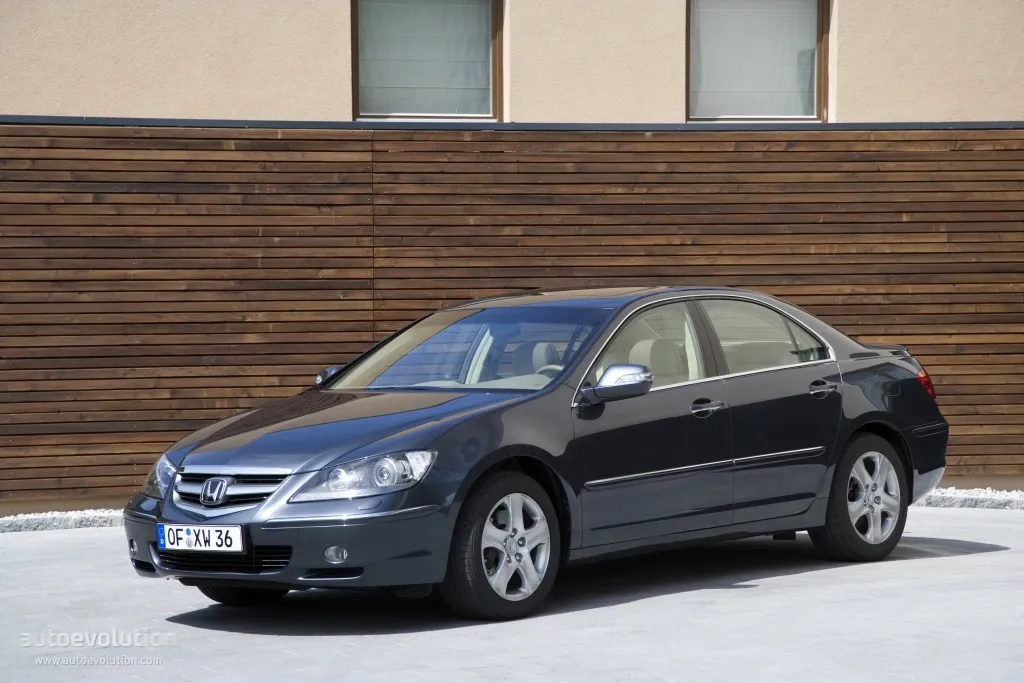 Honda Legend sedan parked at a quiet city street