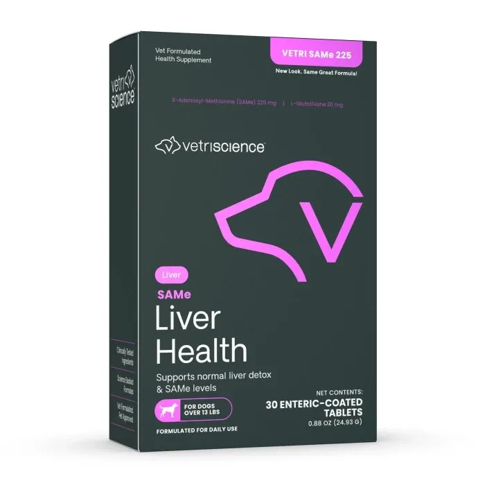 Enteric-coated SAMe tablet for dogs with sensitive digestion