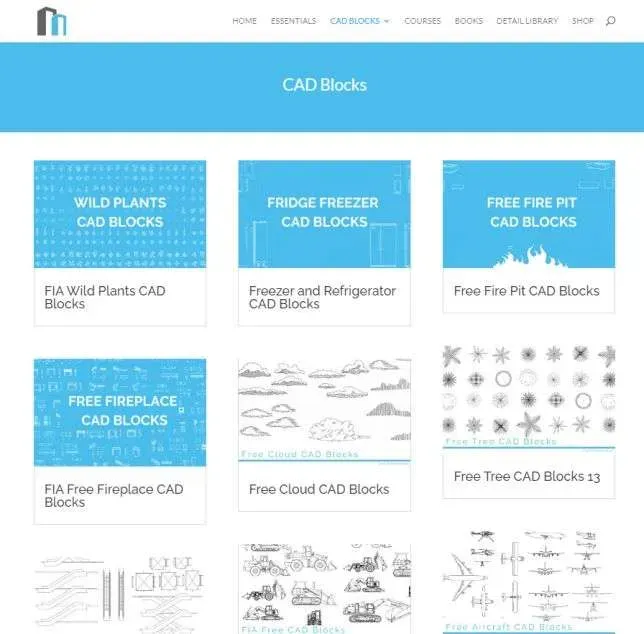 First in Architecture's CAD block library with metric and imperial options